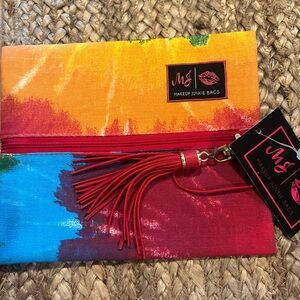 Makeup Junkie Bags Tie Dye Colorful Small Clutch